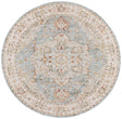 Safavieh Hamilton 6'-7" x 6'-7" Rug in Blue / Grey