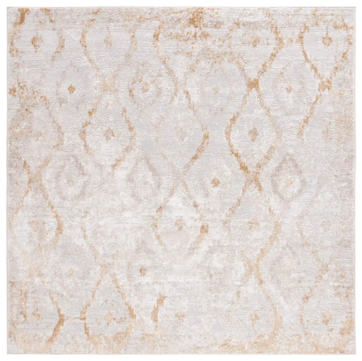 Safavieh Meadow 500 6'-7" x 6'-7" Rug in Ivory / Gold