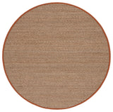 Safavieh Natural Fiber 6'-0" x 6'-0" Rug in Natural / Brown
