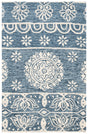 Safavieh Micro-Loop 2'-6" x 4'-0" Rug in Blue / Ivory