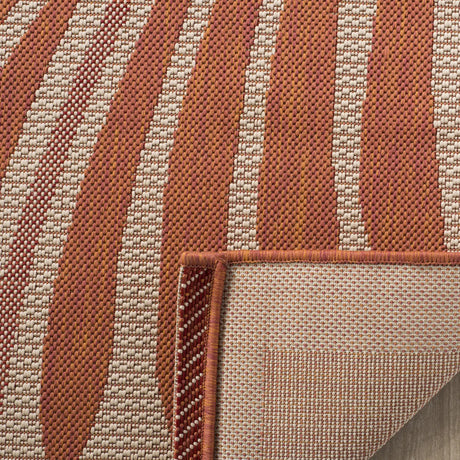 Safavieh Martha Stewart 4'-0" x 5'-7" Rug in Beige / Terracotta