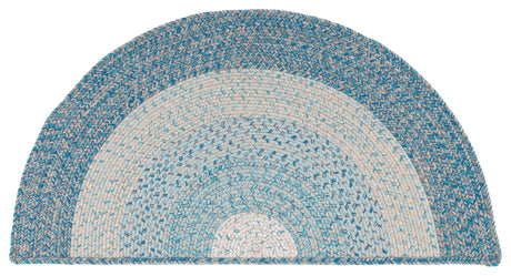 Safavieh Braided 2'-0" x 4'-0" Rug in Blue / Aqua