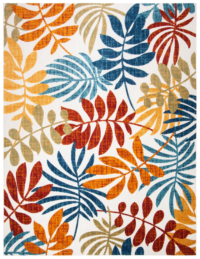 Safavieh Cabana 10'-0" x 14'-0" Rug in Creme / Red