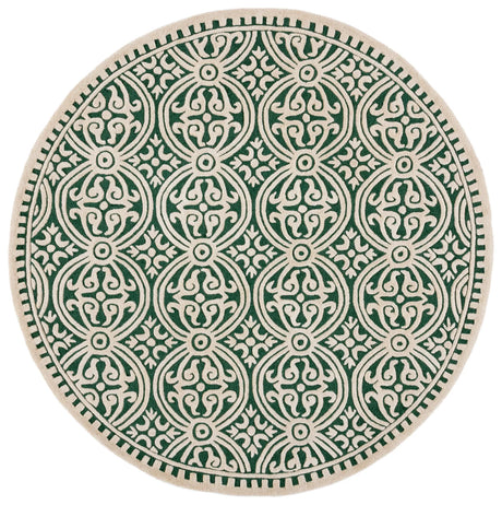 Safavieh Cambridge 6'-0" x 6'-0" Rug in Dark Green / Ivory