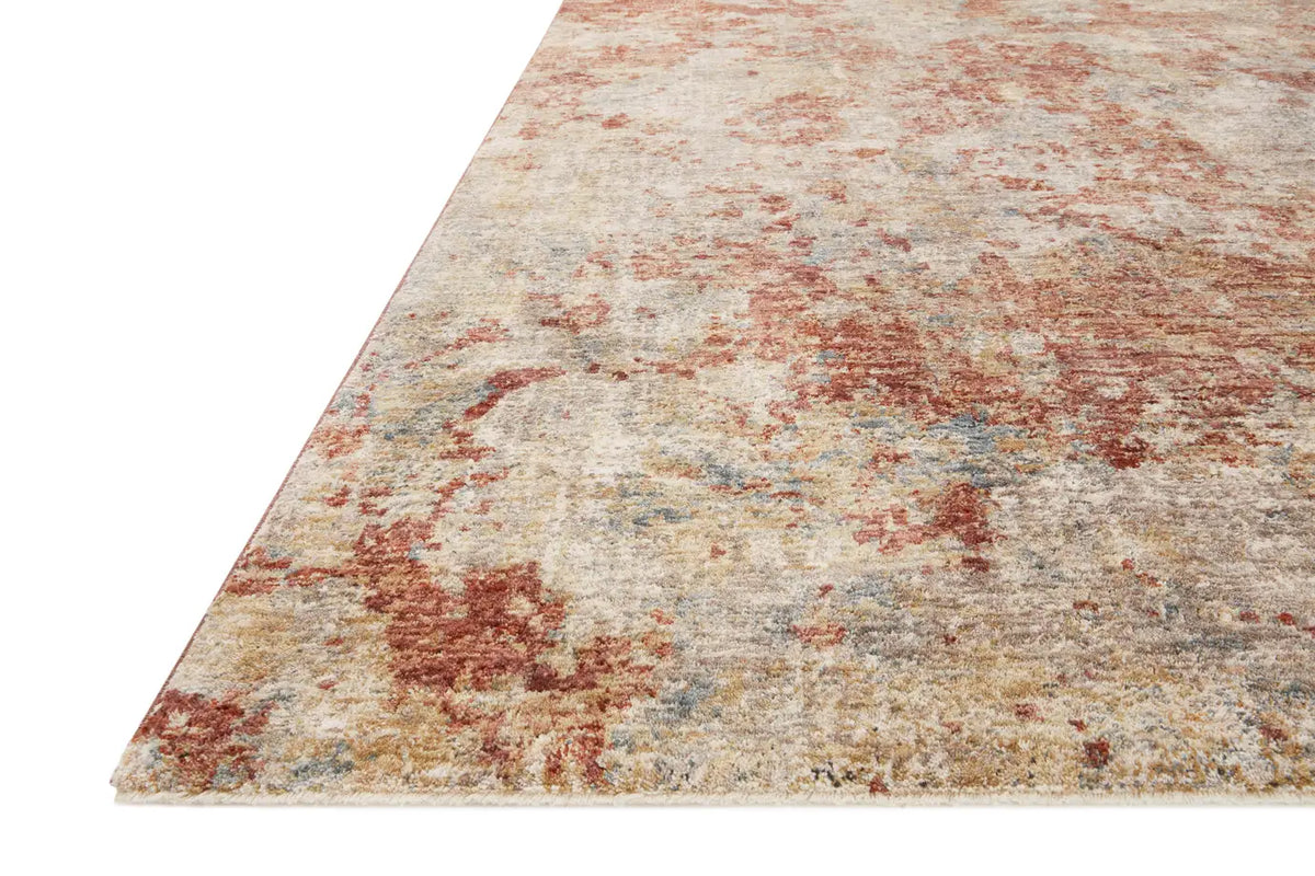 Loloi Gaia Gaa-03 Taupe/Brick Rugs - rug corner