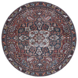 Safavieh Tucson 6'-0" x 6'-0" Rug in Red / Navy