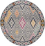 Safavieh Evoke 6'-7" x 6'-7" Rug in Navy / Ivory