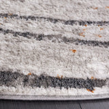 Safavieh Meadow 500 6'-7" x 6'-7" Rug in Light Grey / Black