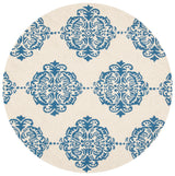 Safavieh Chelsea 5'-0" x 5'-0" Rug in Ivory / Blue