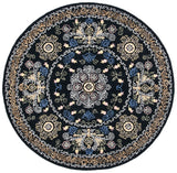 Safavieh Micro-Loop 5'-0" x 5'-0" Rug in Black / Green