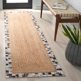 Safavieh Natural Fiber 2'-3" x 9'-0" Rug in Natural / Grey