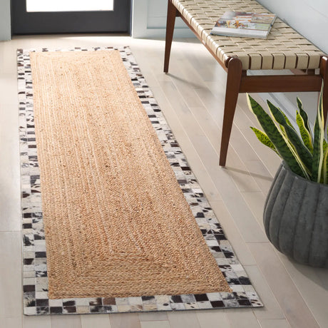 Safavieh Natural Fiber 2'-3" x 9'-0" Rug in Natural / Grey
