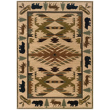 Oriental Weavers Sphinx Hudson 1072a Ivory / Green Rugs - main flat