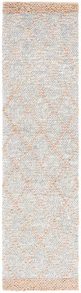 Safavieh Natural Fiber 2'-3" x 9'-0" Rug in Grey / Bleach
