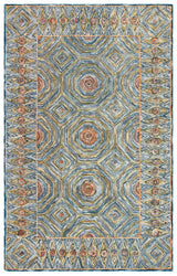 Safavieh Micro-Loop 4'-0" x 6'-0" Rug in Green / Blue