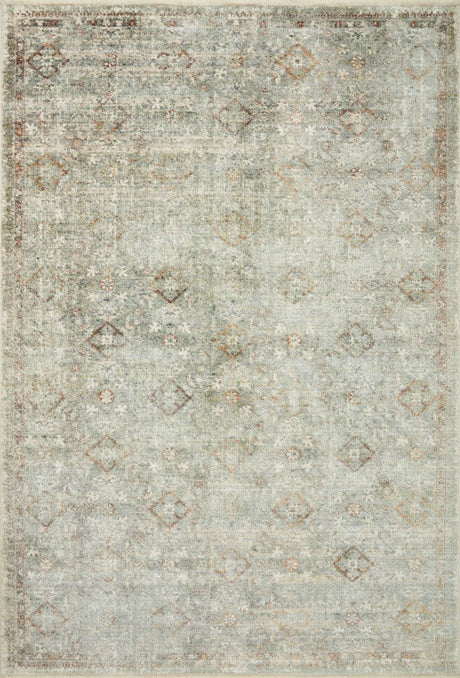 Loloi Sonnet Snn-02 Lagoon/Gold Rug - main flat
