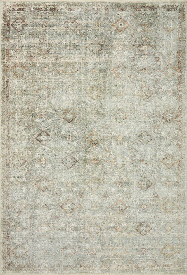 Loloi Sonnet Snn-02 Lagoon/Gold Rug - main flat