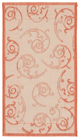 Safavieh Courtyard 2'-0" x 3'-7" Rug in Natural / Terra