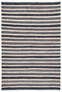 Safavieh Striped Kilim 4'-0" x 6'-0" Rug in Charcoal / Ivory
