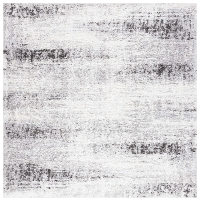 Safavieh Berber Shag 7'-0" x 7'-0" Rug in Grey / Dark Grey