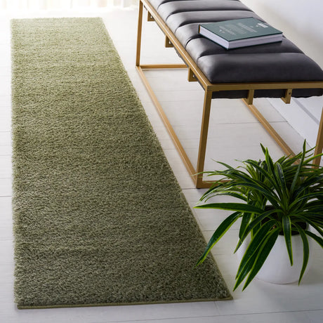 Safavieh Tahoe Shag 2'-0" x 11'-0" Rug in Sage