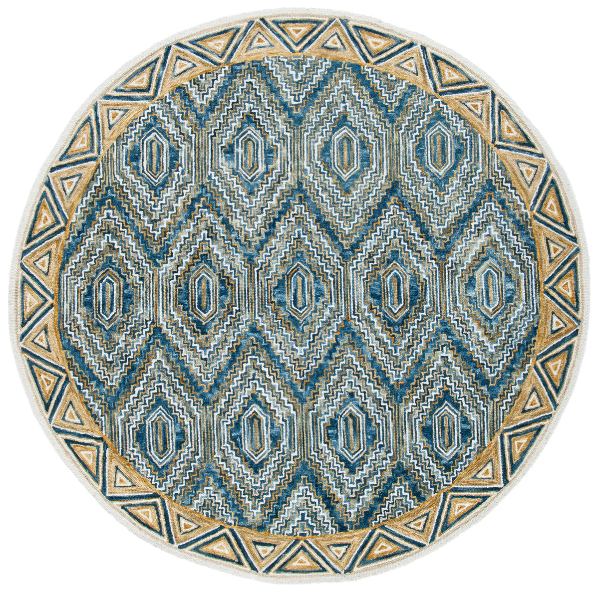 Safavieh Aspen 5'-0" x 5'-0" Rug in Blue / Gold