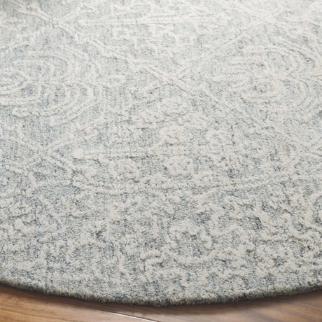 Safavieh Ebony 6'-0" x 6'-0" Rug in Ivory / Light Grey