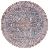 Safavieh Tucson 6'-0" x 6'-0" Rug in Grey / Rust