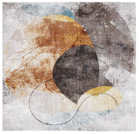 Safavieh Aria 6'-5" x 6'-5" Rug in Ivory / Red