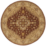 Safavieh Heritage 6'-0" x 6'-0" Rug in Rust / Gold
