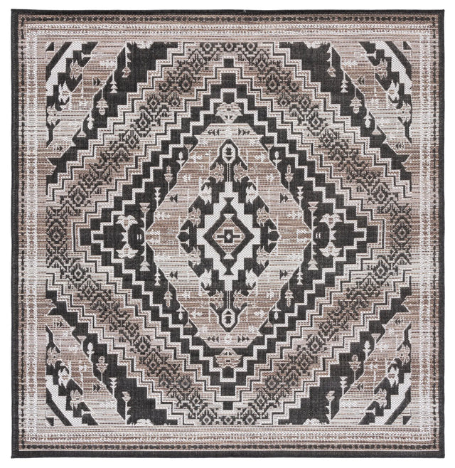 Safavieh Havana 6'-7" x 6'-7" Rug in Light Brown / Black
