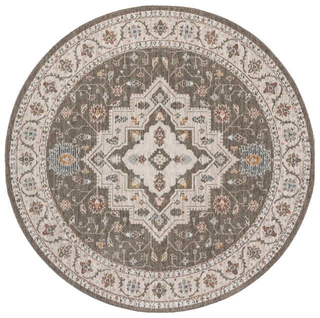 Safavieh Vintage Rosewood 6'-3" x 6'-3" Rug in Green / Ivory
