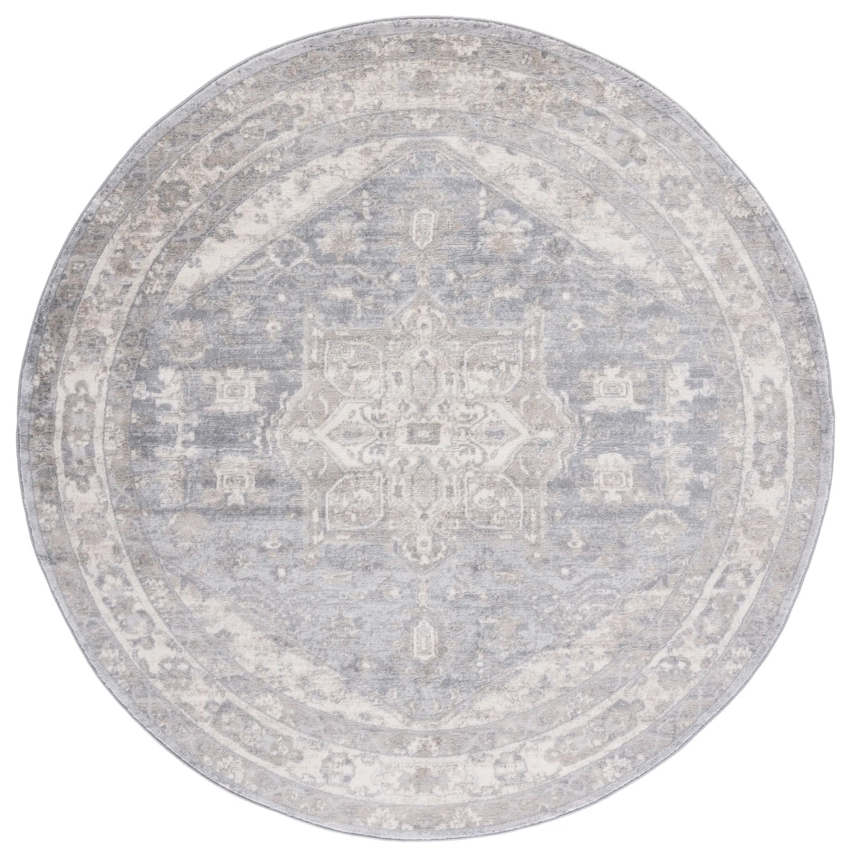 Safavieh Brentwood 6'-7" x 6'-7" Rug in Grey / Beige