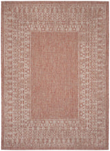 Safavieh Courtyard 6'-7" x 9'-6" Rug in Red / Beige