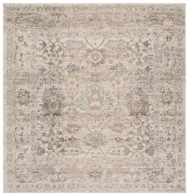 Safavieh Madison 6'-7" x 6'-7" Rug in Ivory / Beige Grey