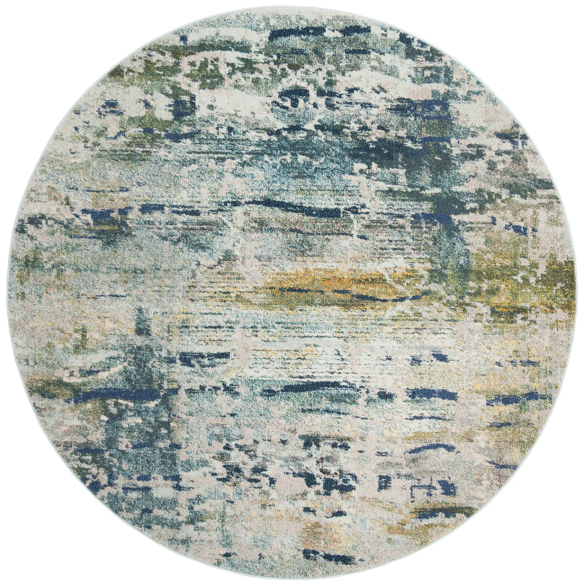 Safavieh Monaco 6'-7" x 6'-7" Rug in Blue / Grey