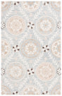 Safavieh Jardin 4'-0" x 6'-0" Rug in Light Grey / Ivory
