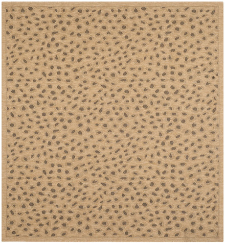 Safavieh Courtyard 6'-7" x 6'-7" Rug in Natural / Gold