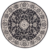 Safavieh Jardin 6'-0" x 6'-0" Rug in Black / Ivory