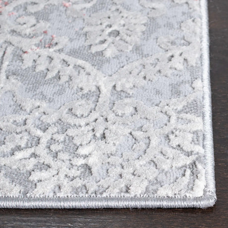 Safavieh Meadow 500 4'-0" x 6'-0" Rug in Light Grey / Pink