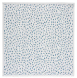 Safavieh Courtyard 6'-7" x 6'-7" Rug in Ivory / Blue
