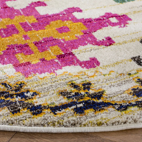 Safavieh Monaco 6'-7" x 6'-7" Rug in Ivory / Multi