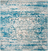 Safavieh Aria 6'-5" x 6'-5" Rug in Blue / Creme