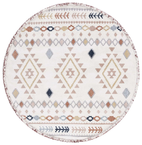 Safavieh Marrakesh 6'-7" x 6'-7" Rug in Ivory / Multi