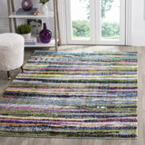Safavieh Fiesta Shag 4'-0" x 6'-0" Rug in Multi