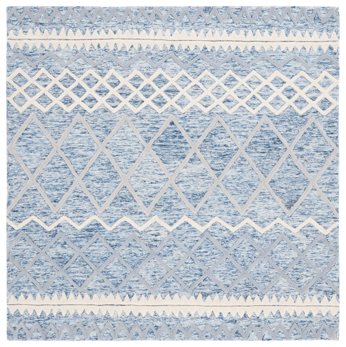 Safavieh Glamour 6'-0" x 6'-0" Rug in Blue / Ivory