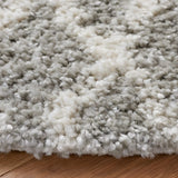 Safavieh Berber Shag 5'-1" x 5'-1" Rug in Light Grey / Cream