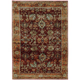 Oriental Weavers Sphinx Andorra 7154A Red/Gold Rugs - main flat