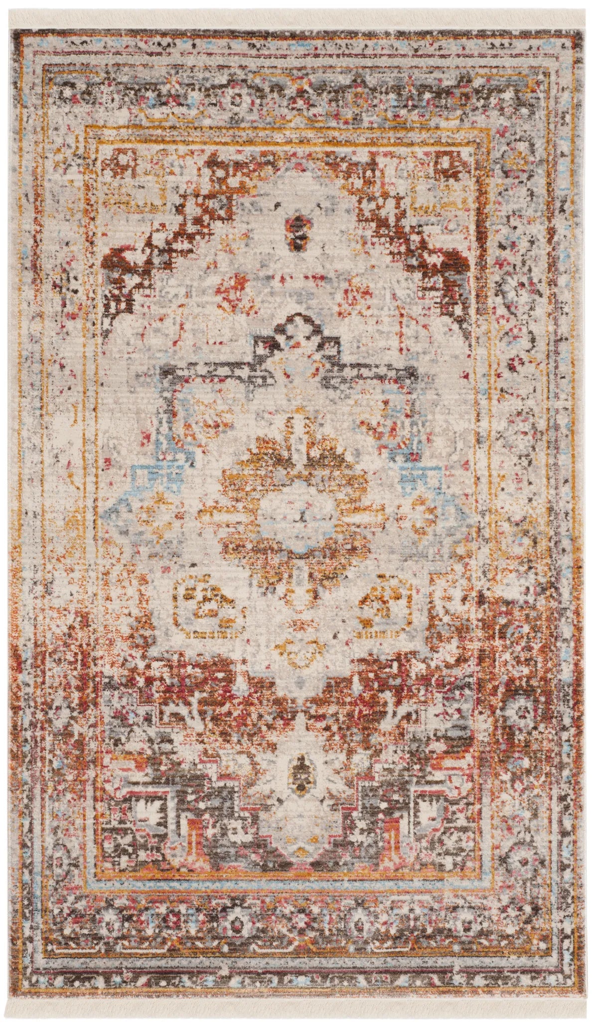 Safavieh Vintage Persian 3'-0" x 5'-0" Rug in Cream / Multi