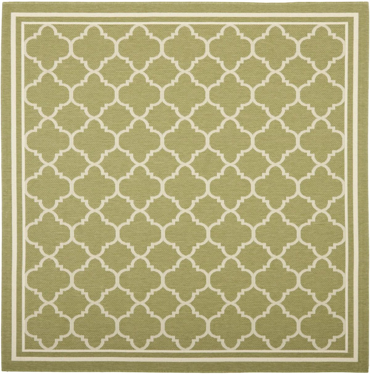 Safavieh Courtyard 6'-7" x 6'-7" Rug in Green / Beige